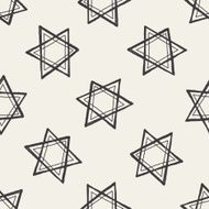 Doodle Star seamless pattern background