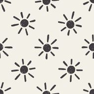 doodle sun seamless pattern background N2