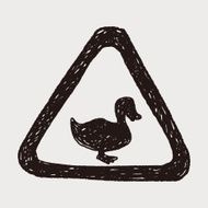 duck sign doodle N3