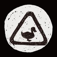 duck sign doodle N5