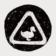 duck sign doodle N6