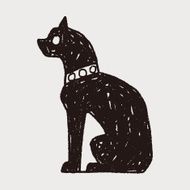 egypt cat doodle N3