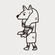 egypt god doodle N12