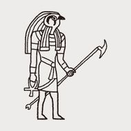 egypt god doodle N13