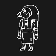 egypt god doodle N15