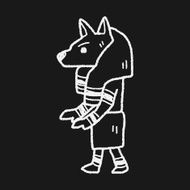 egypt god doodle N16