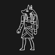 egypt god doodle N17