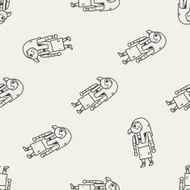 egypt god doodle seamless pattern background