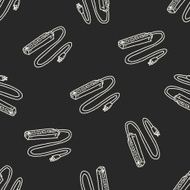 Extension cord doodle seamless pattern background N3