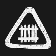 fence sign doodle N3