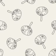 Fan doodle seamless pattern background N3