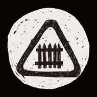 fence sign doodle N5