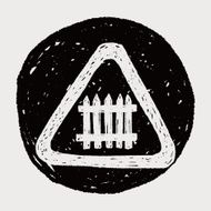 fence sign doodle N6