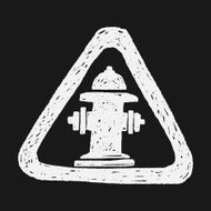 Fire hydrant doodle N6