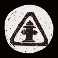 Fire hydrant doodle N7