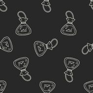 fish doodle seamless pattern background N2