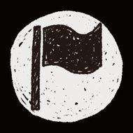 flag doodle drawing N10