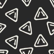 Fork sign doodle seamless pattern background N3
