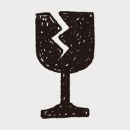 fragile glasses doodle N3