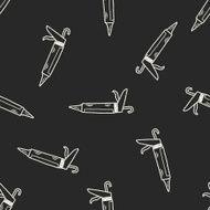 Glue gun doodle seamless pattern background N2
