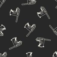 Glue gun doodle seamless pattern background N4