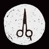 Hair cutting scissor doodle N4