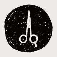 Hair cutting scissor doodle N5