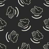 hand doodle seamless pattern background N2