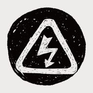 High Voltage sign doodle N3