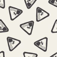 Harbor Area doodle seamless pattern background