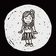hawaii dancer doodle N5