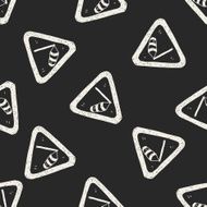 high wind doodle seamless pattern background N2