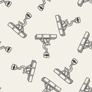 hook doodle seamless pattern background