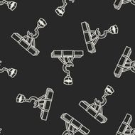 hook doodle seamless pattern background N2