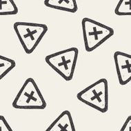 hospital sign doodle seamless pattern background