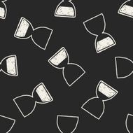 Hourglass doodle seamless pattern background N2