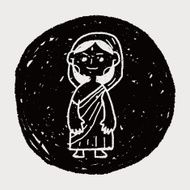 Indian woman doodle N5
