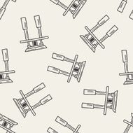 Japan Arch doodle seamless pattern background