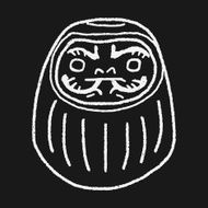 Japanese doll doodle N6