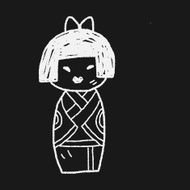 Japanese doll doodle N7