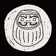 Japanese doll doodle N8