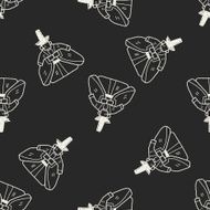 Japanese king doodle seamless pattern background N2