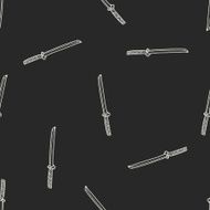 Japanese knife doodle seamless pattern background N2
