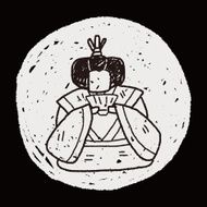 Japanese queen doodle N5
