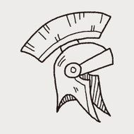 knight helmet doodle N5