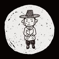 Korea man doodle N5