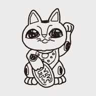 Lucky Cat doodle N3