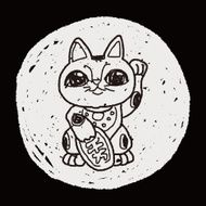 Lucky Cat doodle N5
