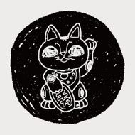 Lucky Cat doodle N6