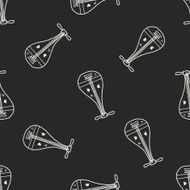 lute doodle seamless pattern background N4